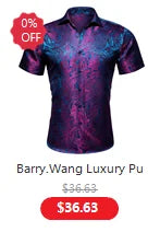 NOVA STORE Camicie da uomo a maniche lunghe con stampa paisley dorata, camicie casual con fiori per uomo, camicie eleganti, spilla da colletto leopardata firmata.