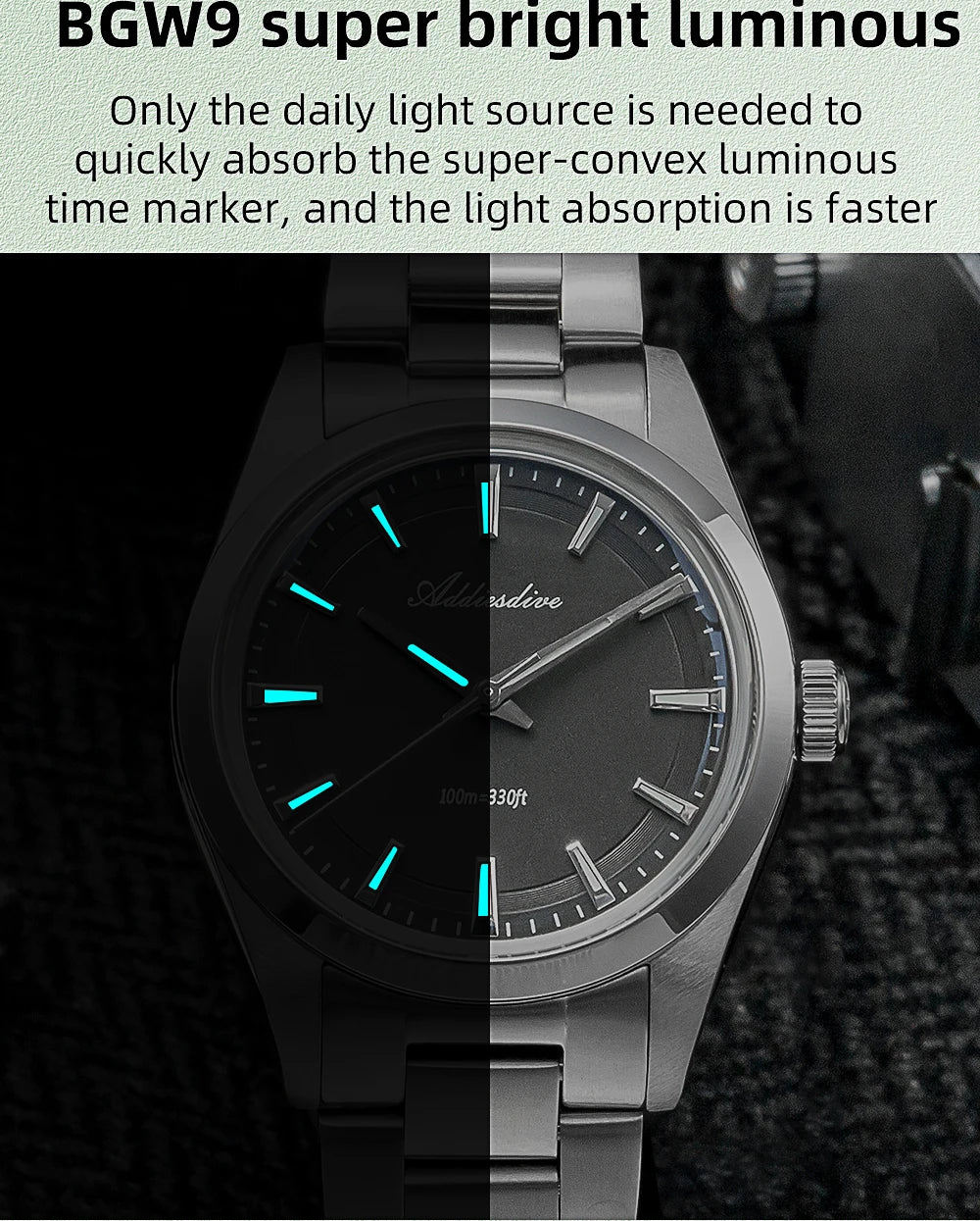 NOVA STORE. Orologio da uomo di lusso super luminoso in acciaio inossidabile , Orologi al quarzo