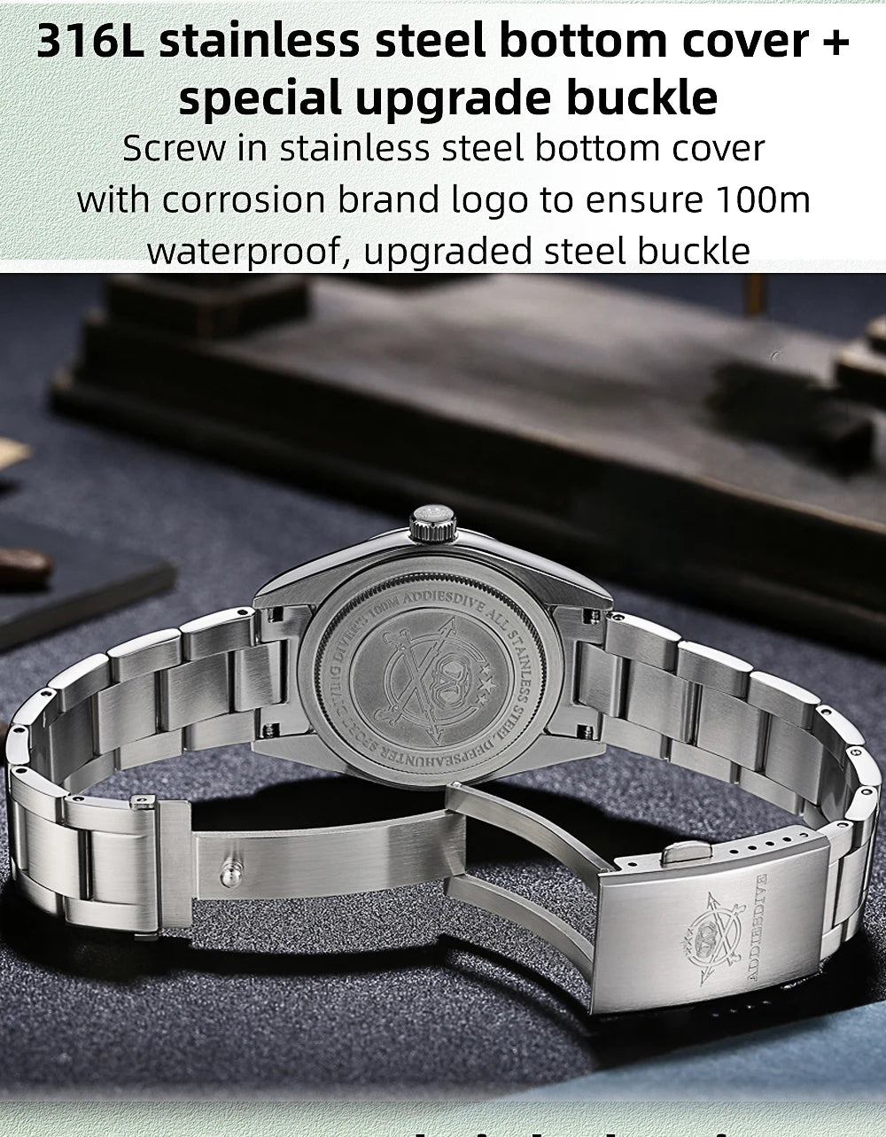 NOVA STORE. Orologio da uomo di lusso super luminoso in acciaio inossidabile , Orologi al quarzo