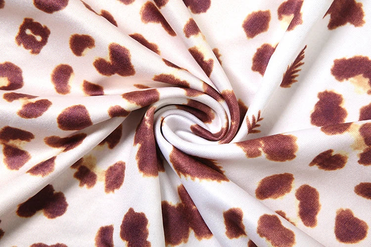 Abito leopardato Weird Puss da donna con colletto quadrato in pizzo, senza maniche, mini body aderente, perfetto per ragazze sexy, feste in discoteca a mezzanotte, outfit hipster