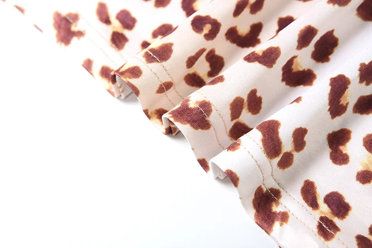 Abito leopardato Weird Puss da donna con colletto quadrato in pizzo, senza maniche, mini body aderente, perfetto per ragazze sexy, feste in discoteca a mezzanotte, outfit hipster