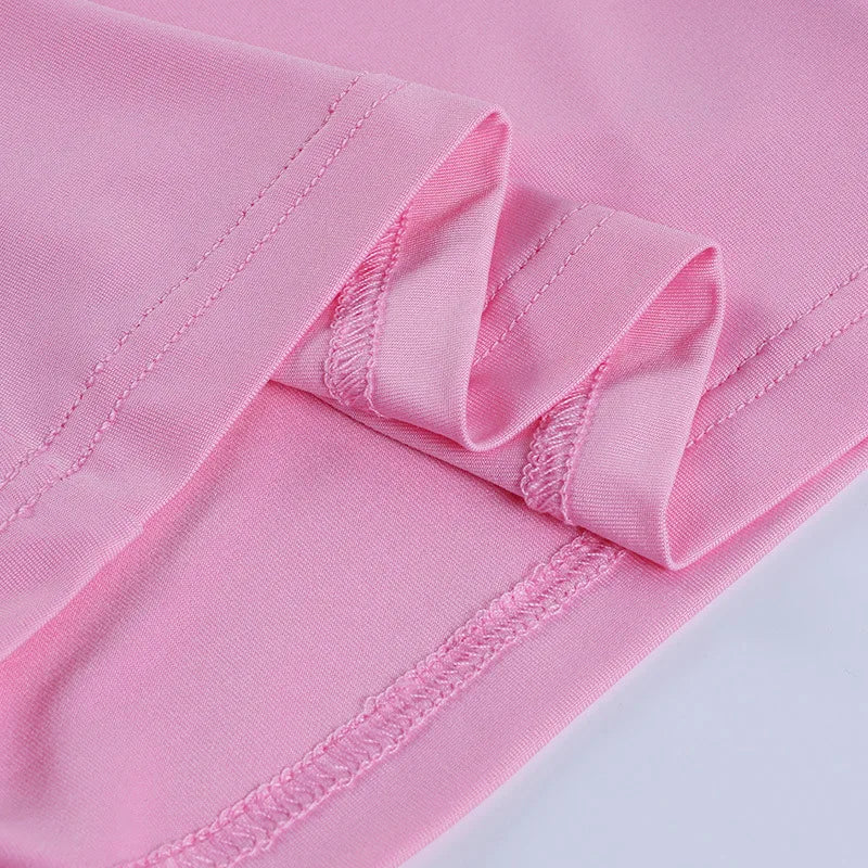 NOVA STORE Canotta estiva con scollo all'americana, canotta sexy da donna con scollo a V, canotta skinny senza schienale, maglietta rosa con corsetto, top da donna, maglietta